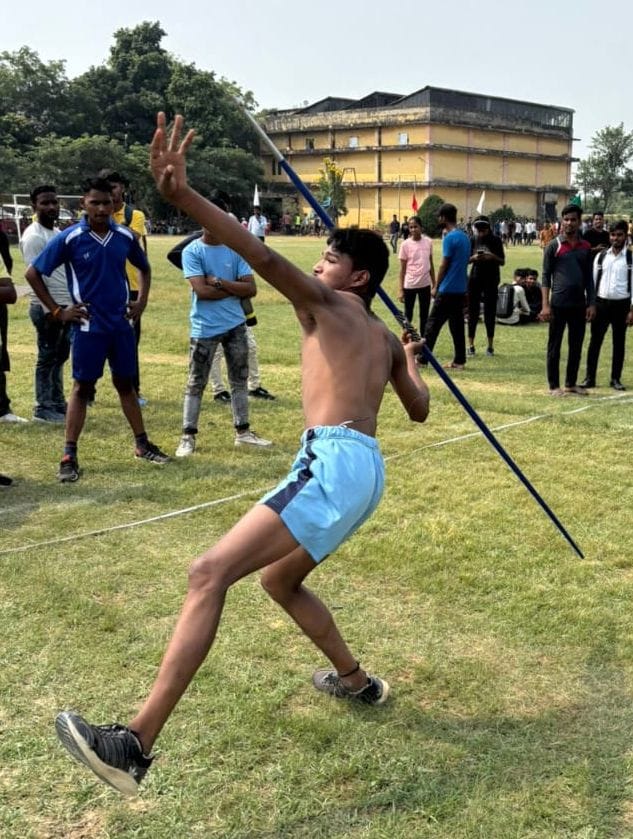 Arjun came first in three kilometer meter race