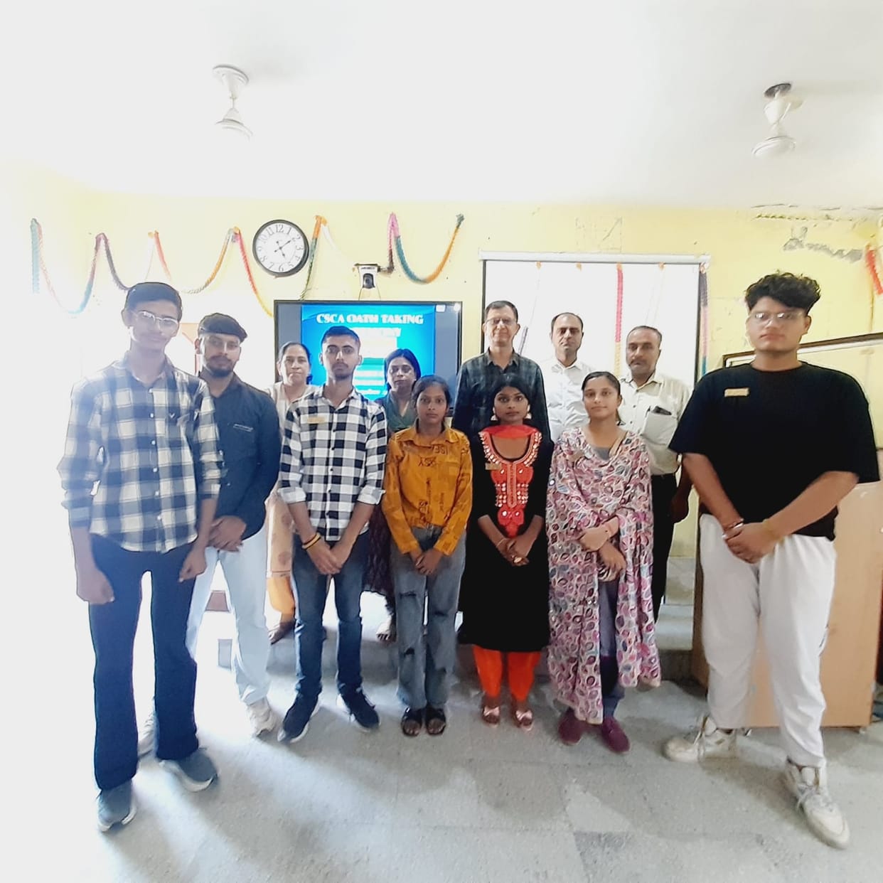 Oath administered to Central Student Council at Chowki Manyar College