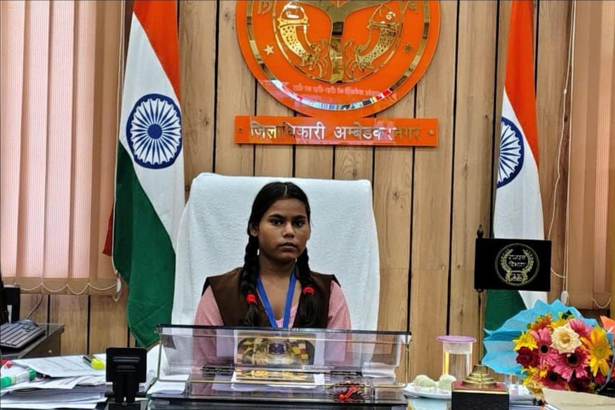 Student Divya became DM for a day, held public hearing