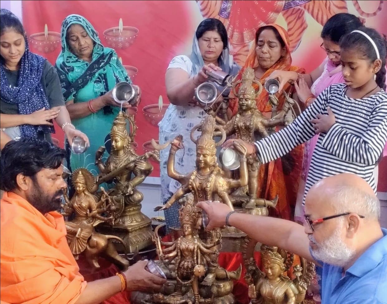 Mother Katyayani and Kalaratri are worshipped with devotion