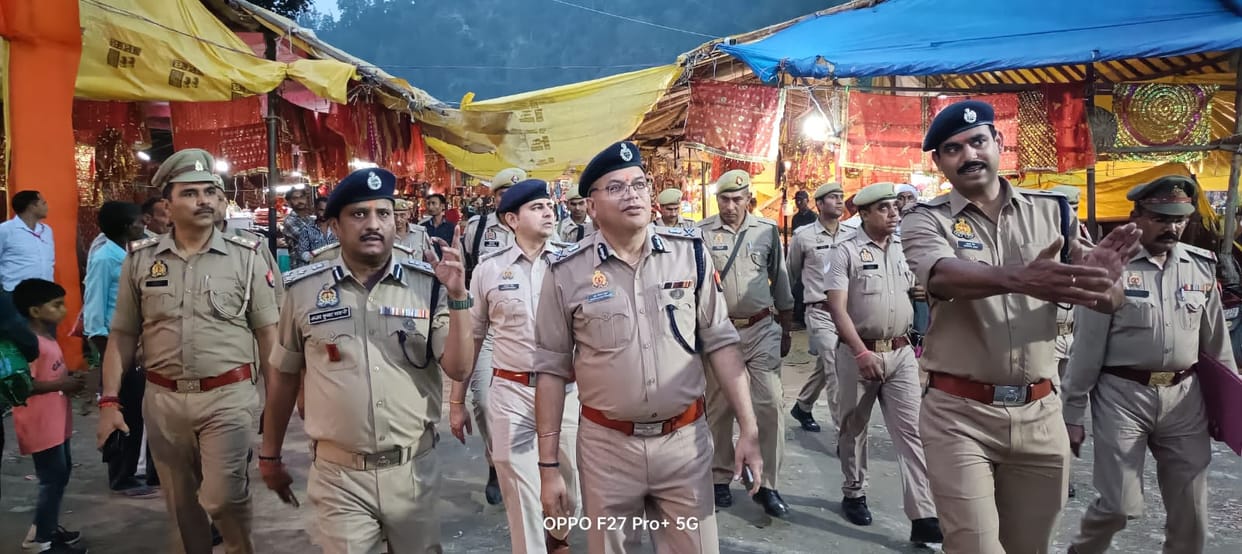ADG inspected the security arrangements at Maa Shakambhari