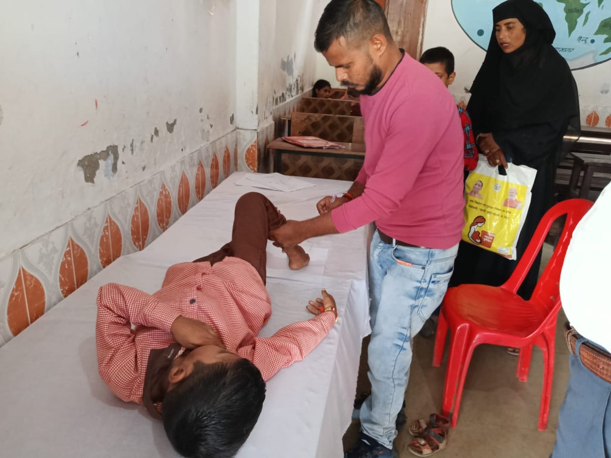 80 Divyang students were identified for equipment in the camp