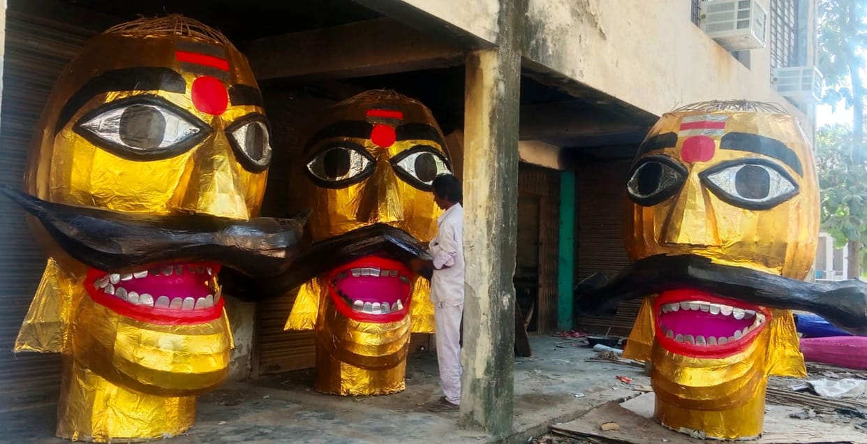 Today the effigy of Ravana, the symbol of evil, will be burnt