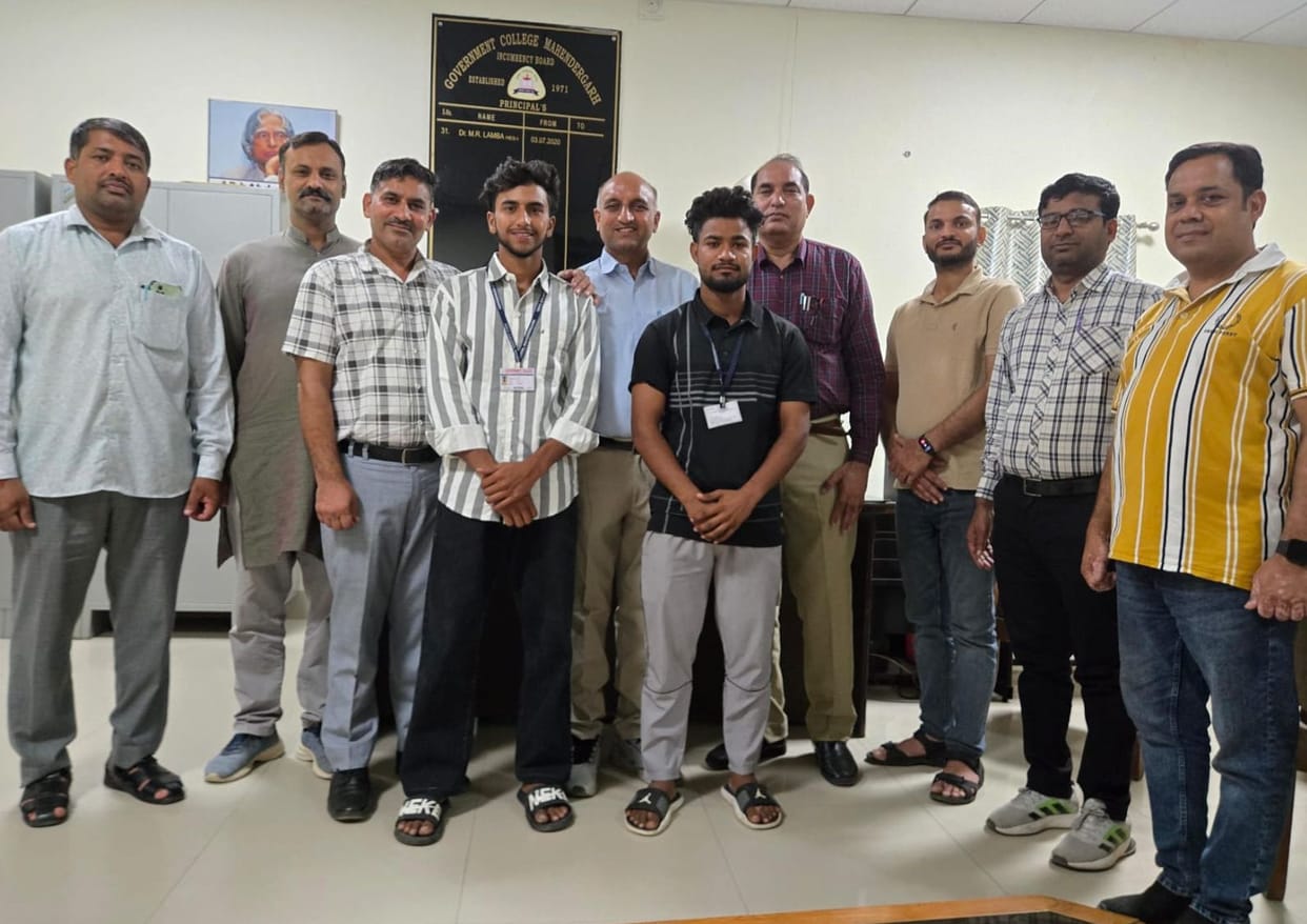 Vishnu and Sachin of Government College selected in handball men's team of IGU Mirpur