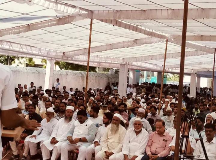झुंझुनू में हुई मुस्लिम महापंचायत।