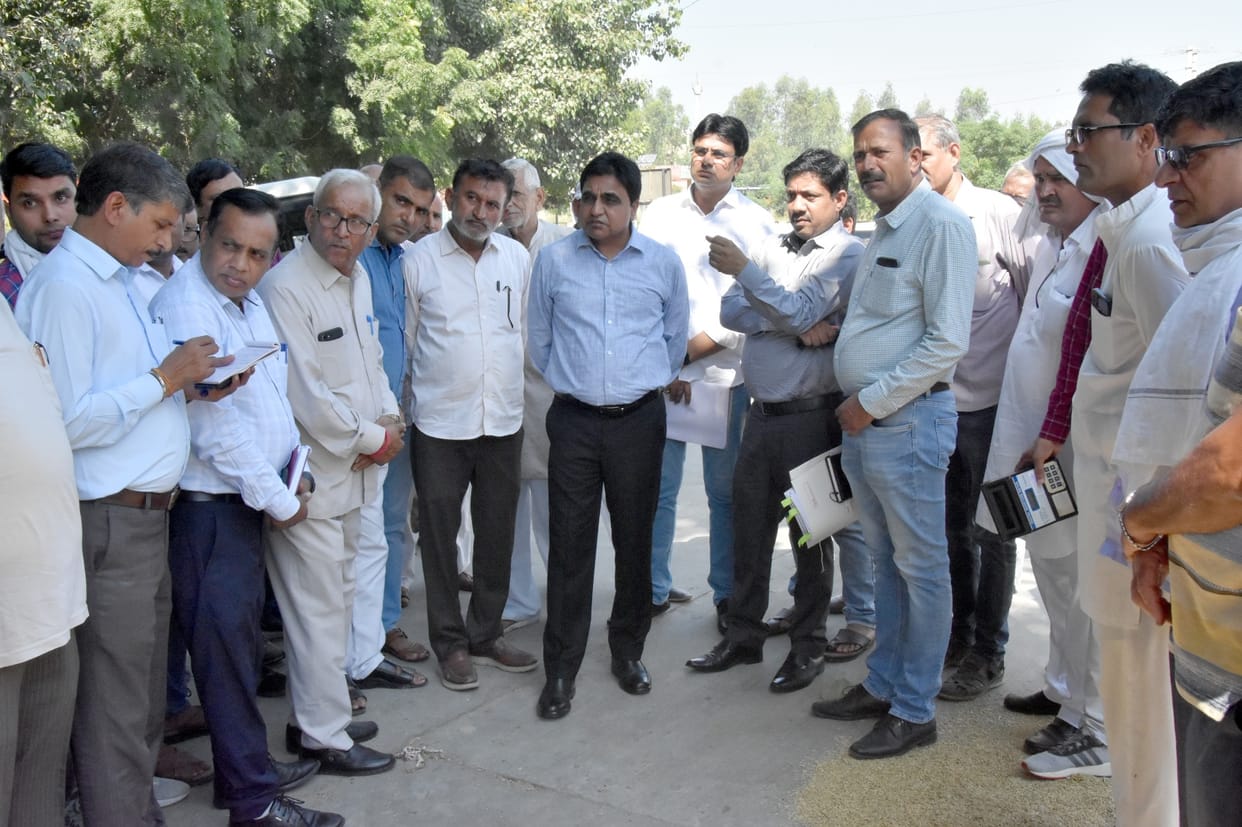 Moisture and poor system of market stopped the purchase of paddy and millet.