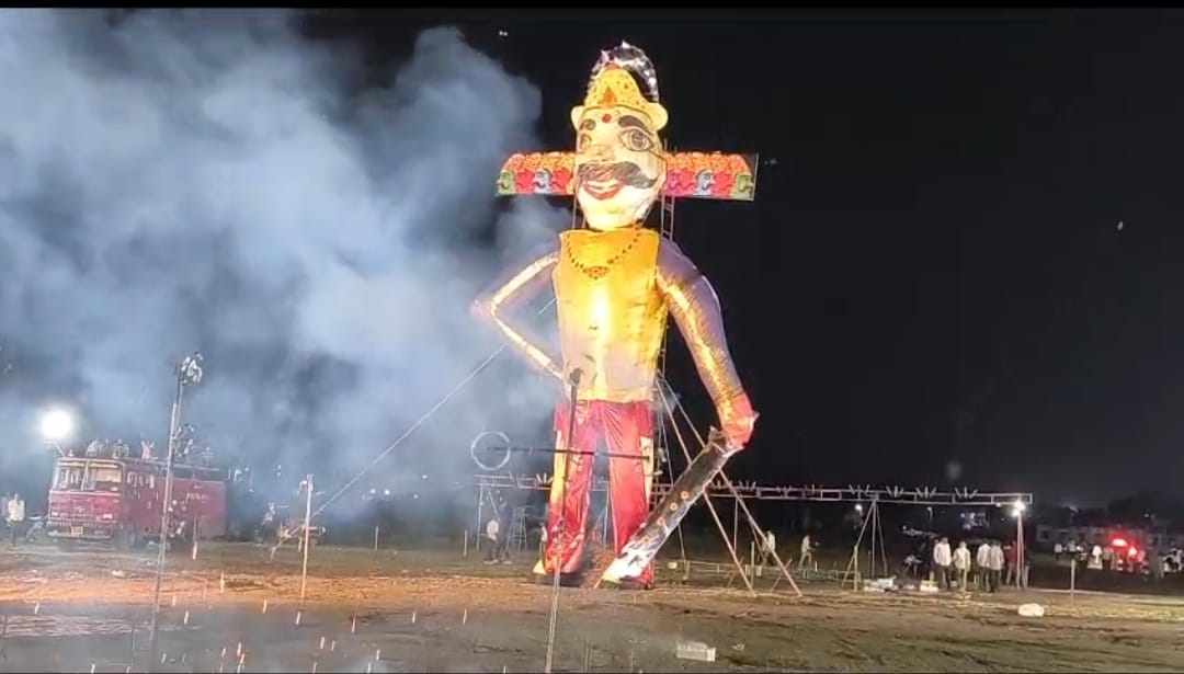 Dussehra Procession will begin first with a 121-foot tall Ravana to be burnt at  parade ground Dehradun news