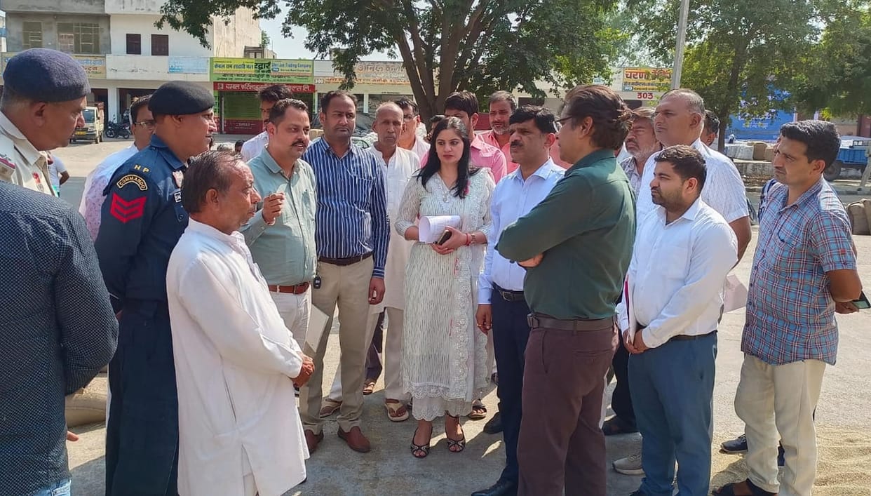additionl chief seceratary inspected anaj mandi