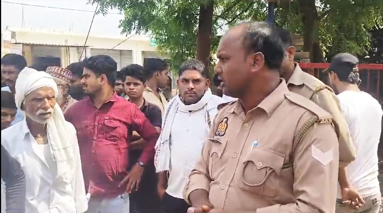 Accusation of throwing color at religious place, complaint