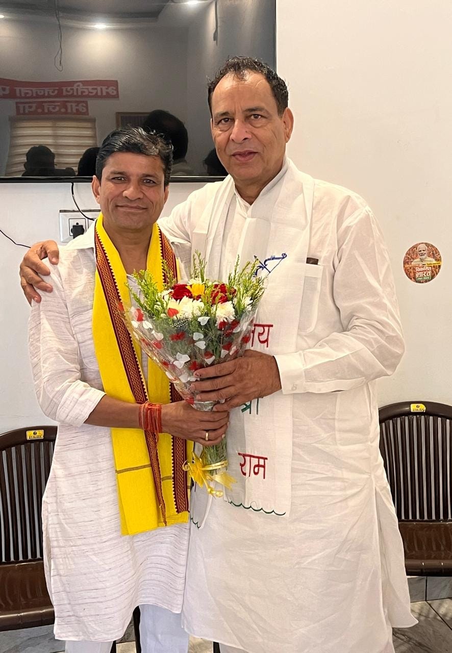 Dinesh Kaushik met BJP state president Barauli.