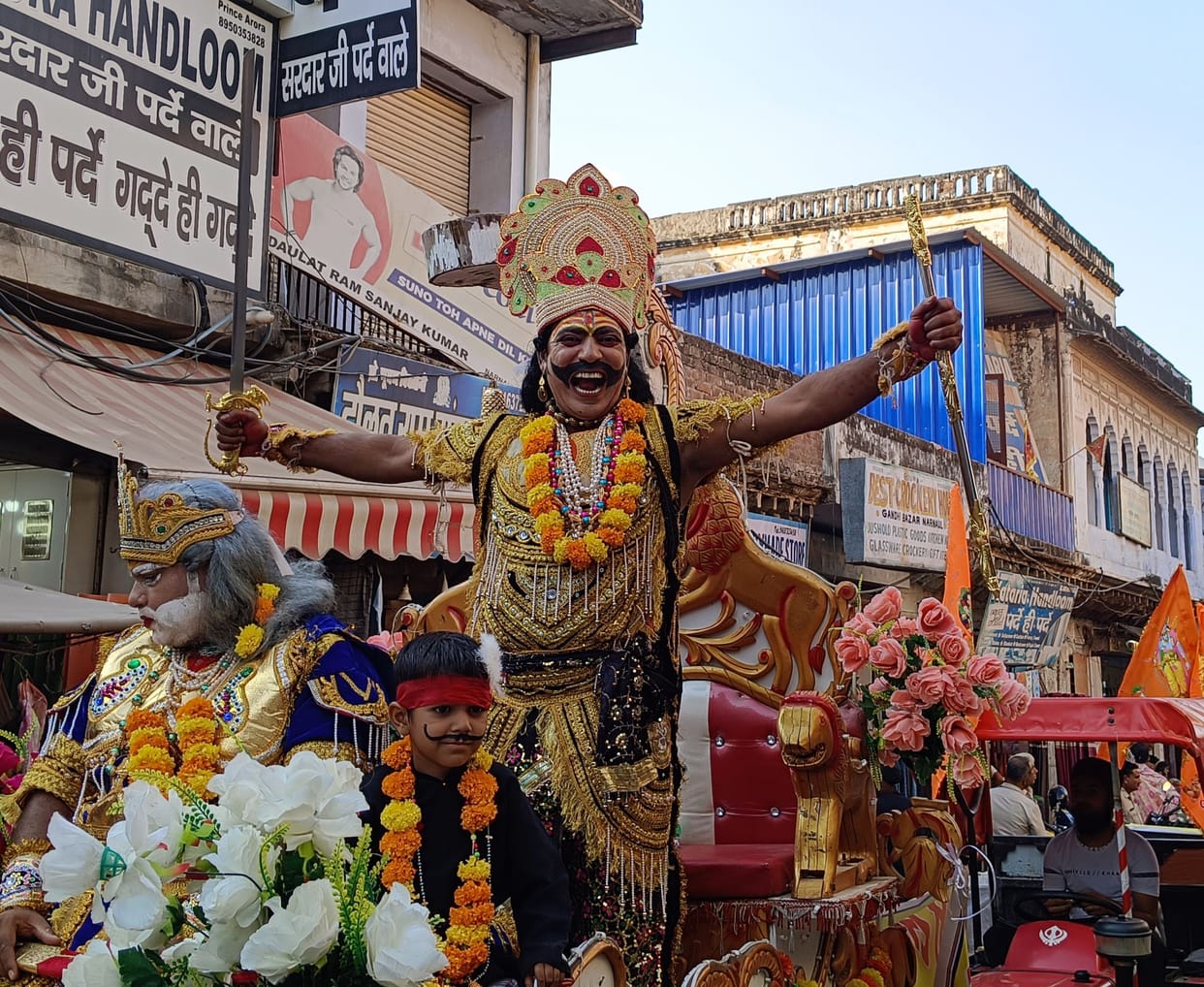 Arrogant Ravana died after being hit by an arrow in his navel.