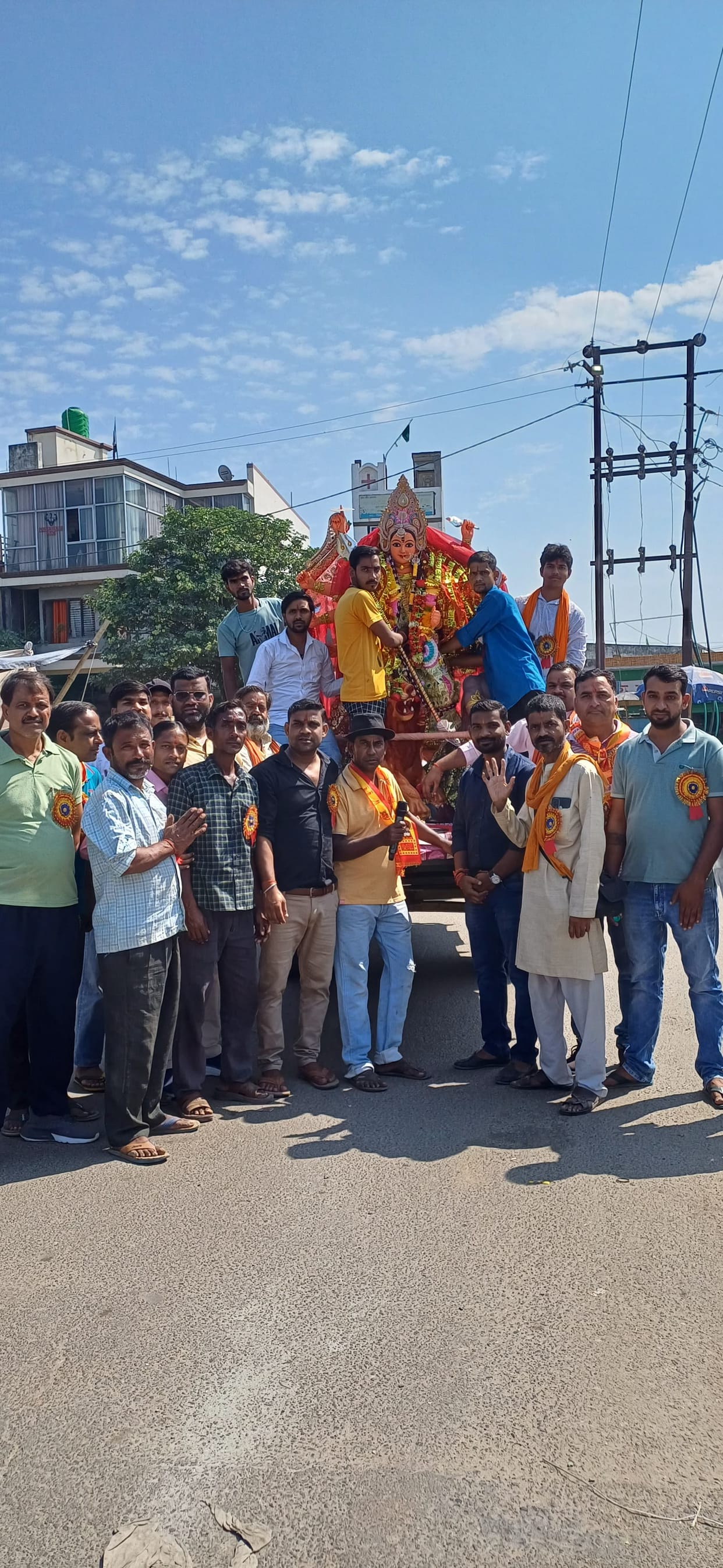 Immersion of idols of goddess in Puranpur