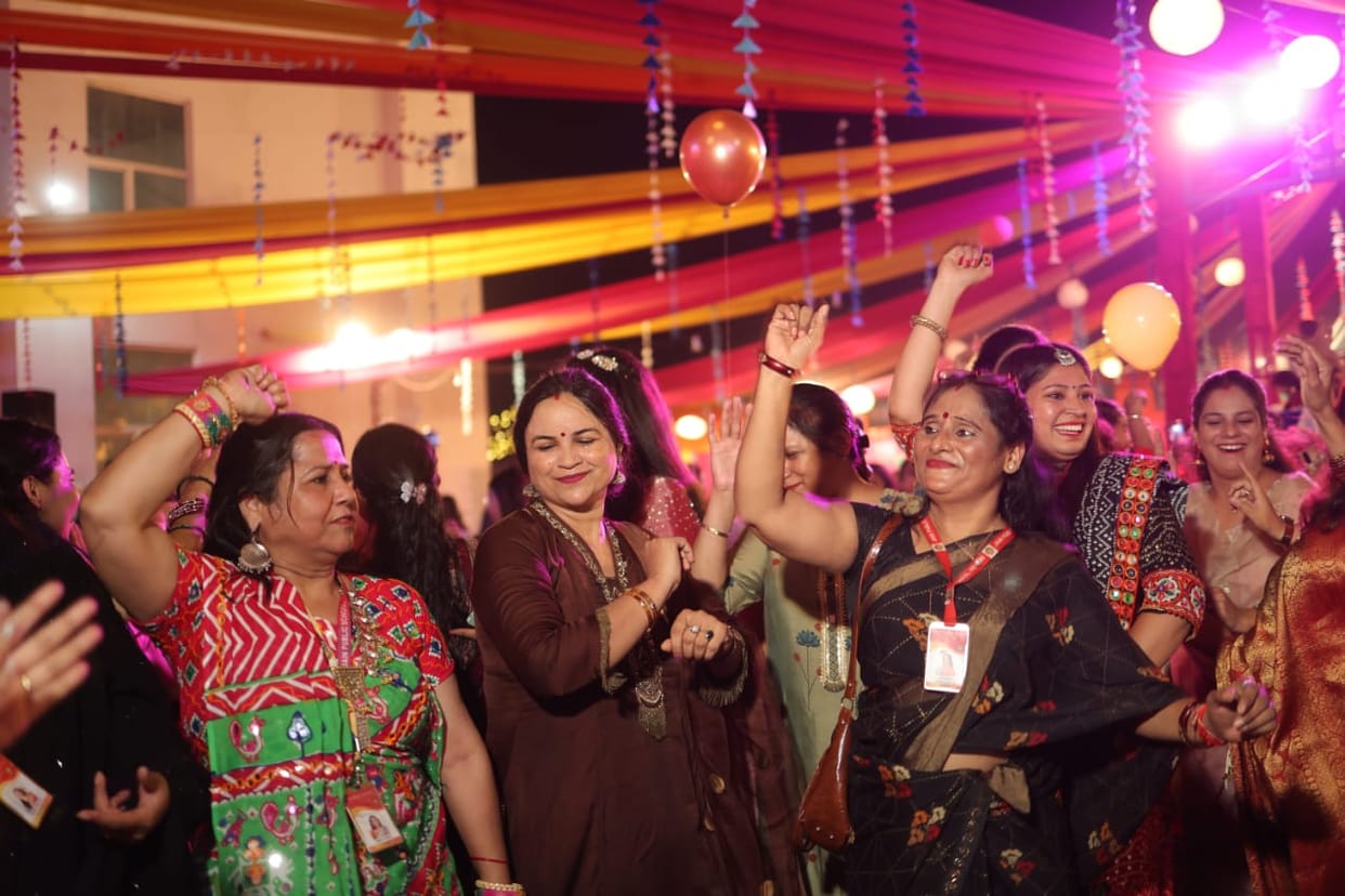 Women danced in Dandiya Festival