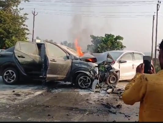 Woman killed, six injured in car collision