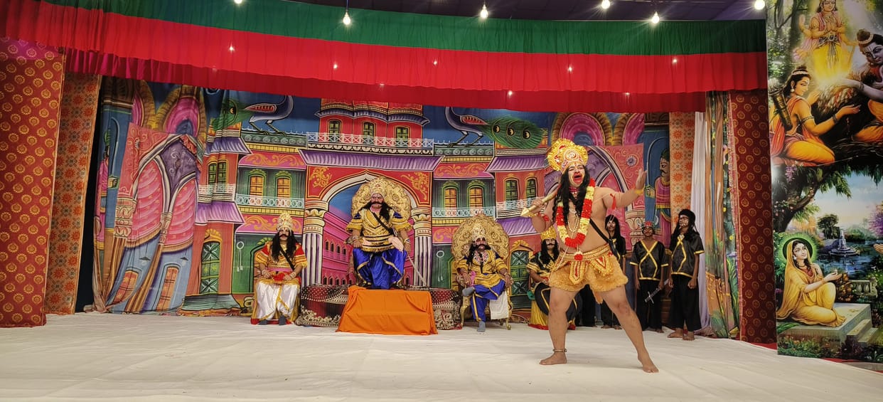 Flowers showered during the coronation ceremony of Shri Ram.