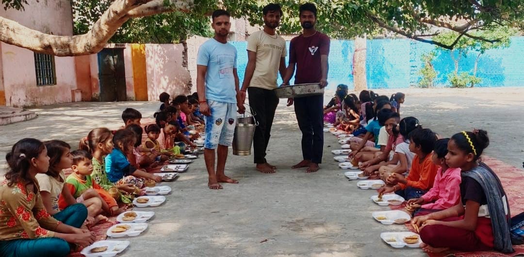Kanya Bhoj held in Devisthan temple