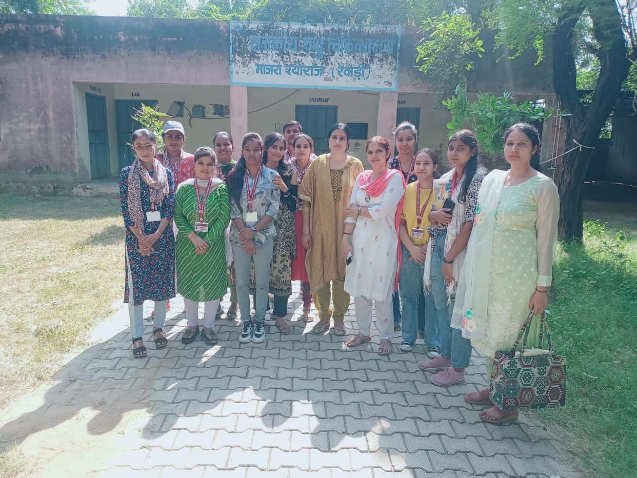 Students conducted social and economic survey in village Sheoraj Majra.
