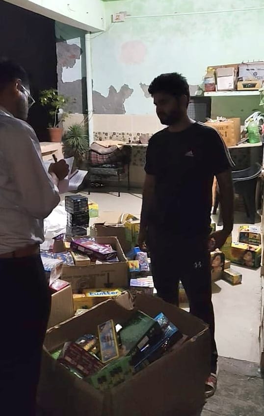 Illegal firecrackers seized in huge quantity from Gohana and Kundli