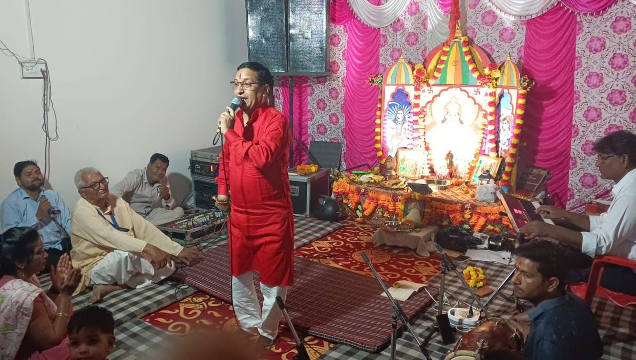 Balaji Jagran organized in employee colony