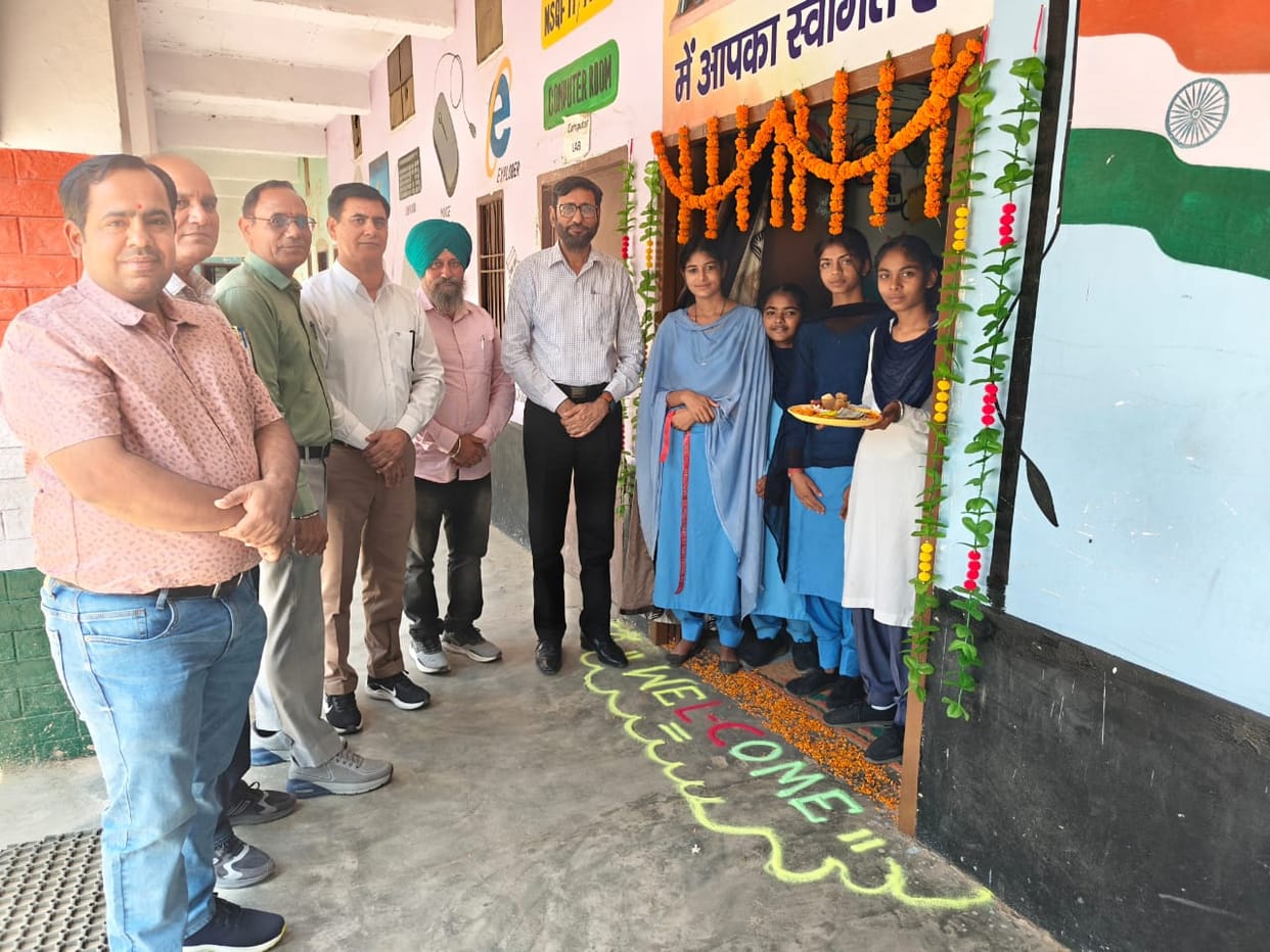 Inauguration of library in Government Senior Secondary School, Patli Dabur, DEO said - Books and library are common heritage of humanity.