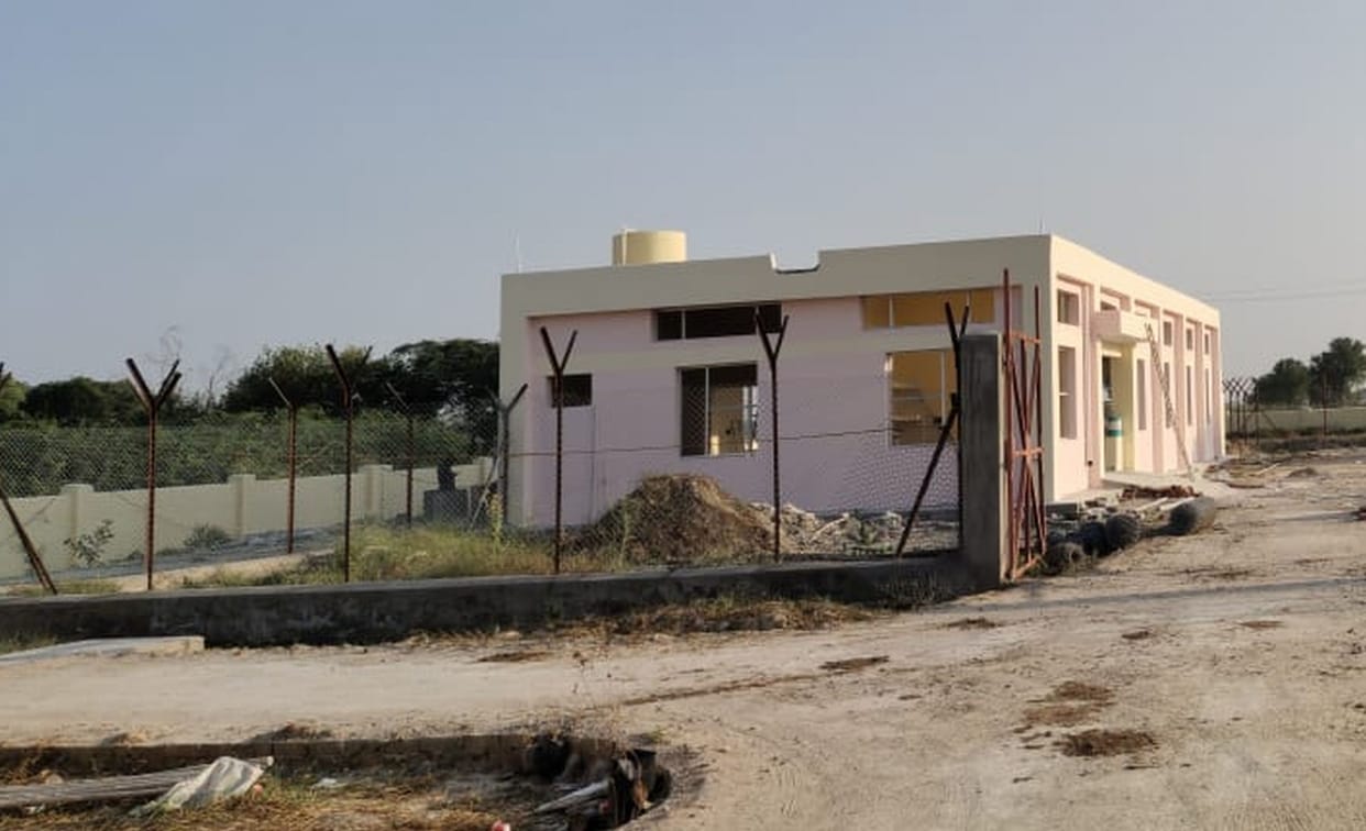 Construction work of 32 KV power house in Ranila is 50% complete