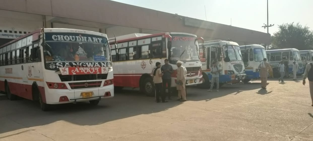 Two buses did not run on Dadri-Loharu route despite permit being issued