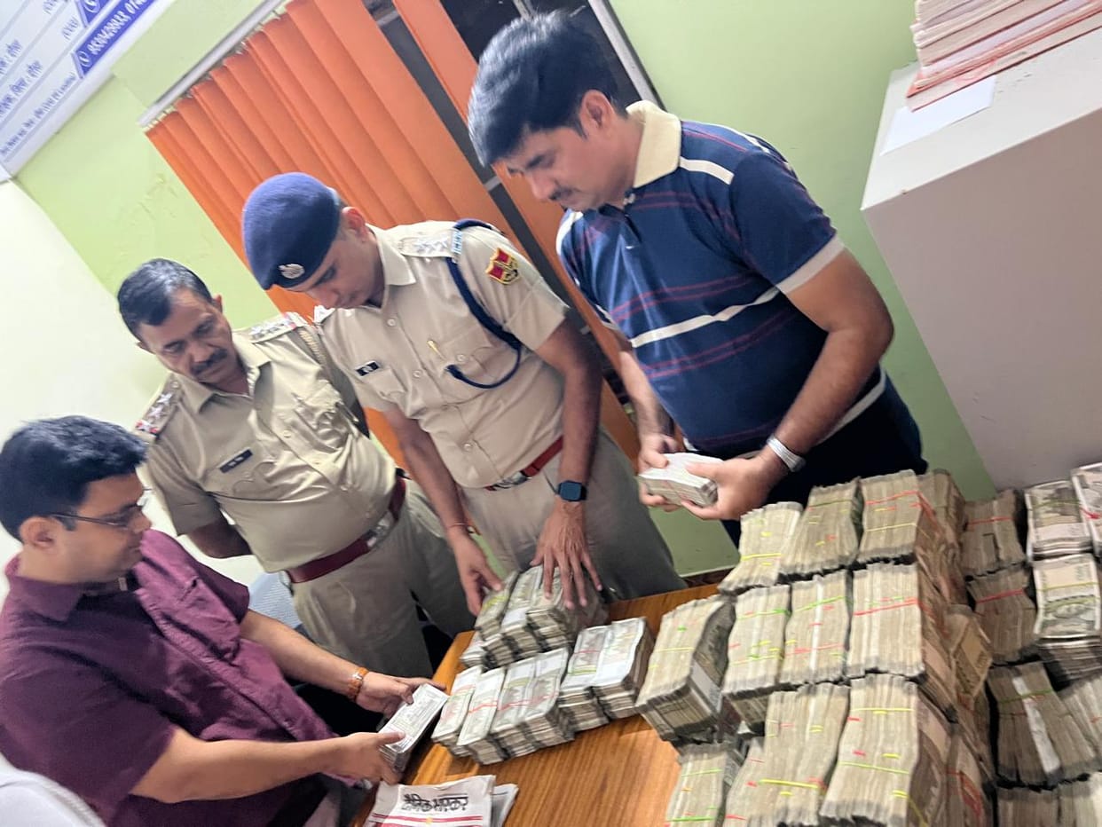 Police seized cash worth Rs 2 crore from Haryana's car and handed it over to the Income Tax Department.