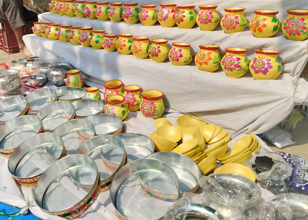 Markets decorated for Karva Chauth, shopping begins