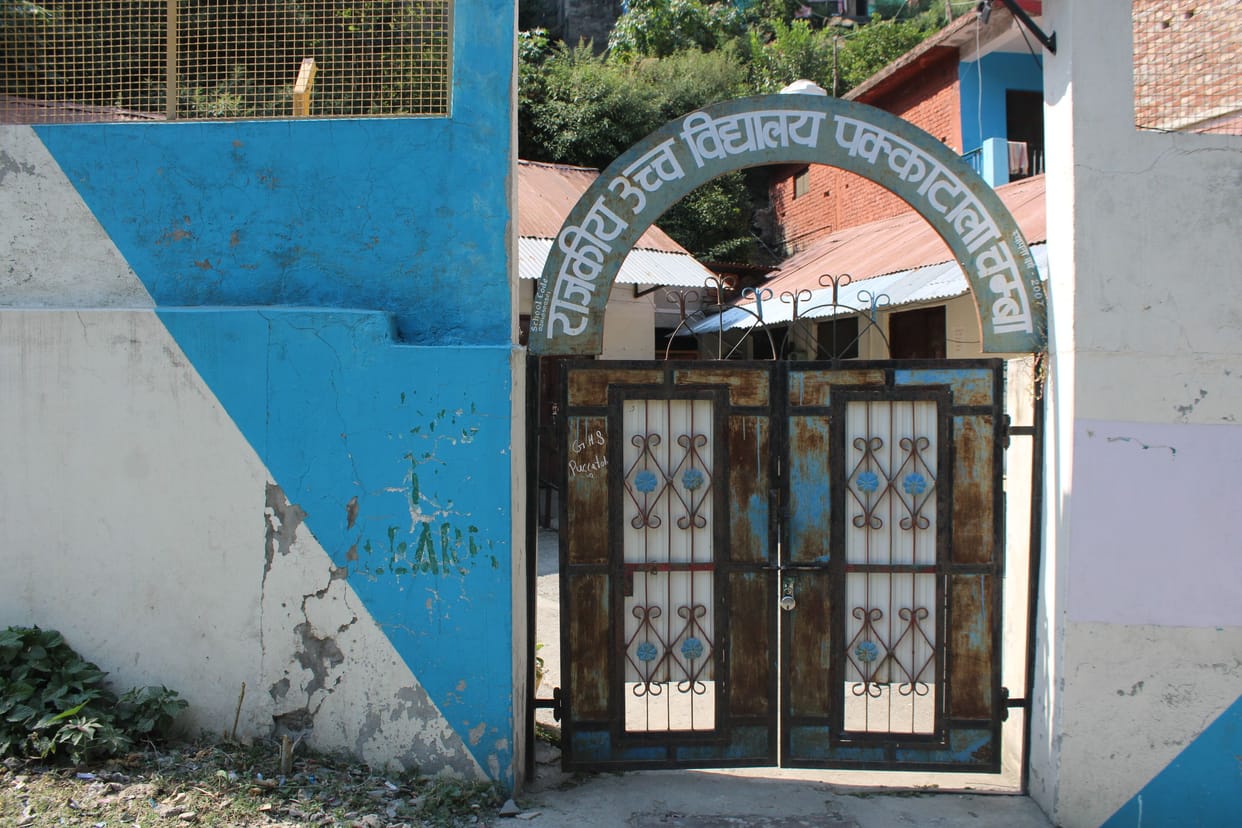 Smart education was to start, classes were held in a closed slaughter house