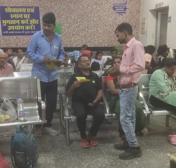 Raised awareness about cleanliness at railway station
