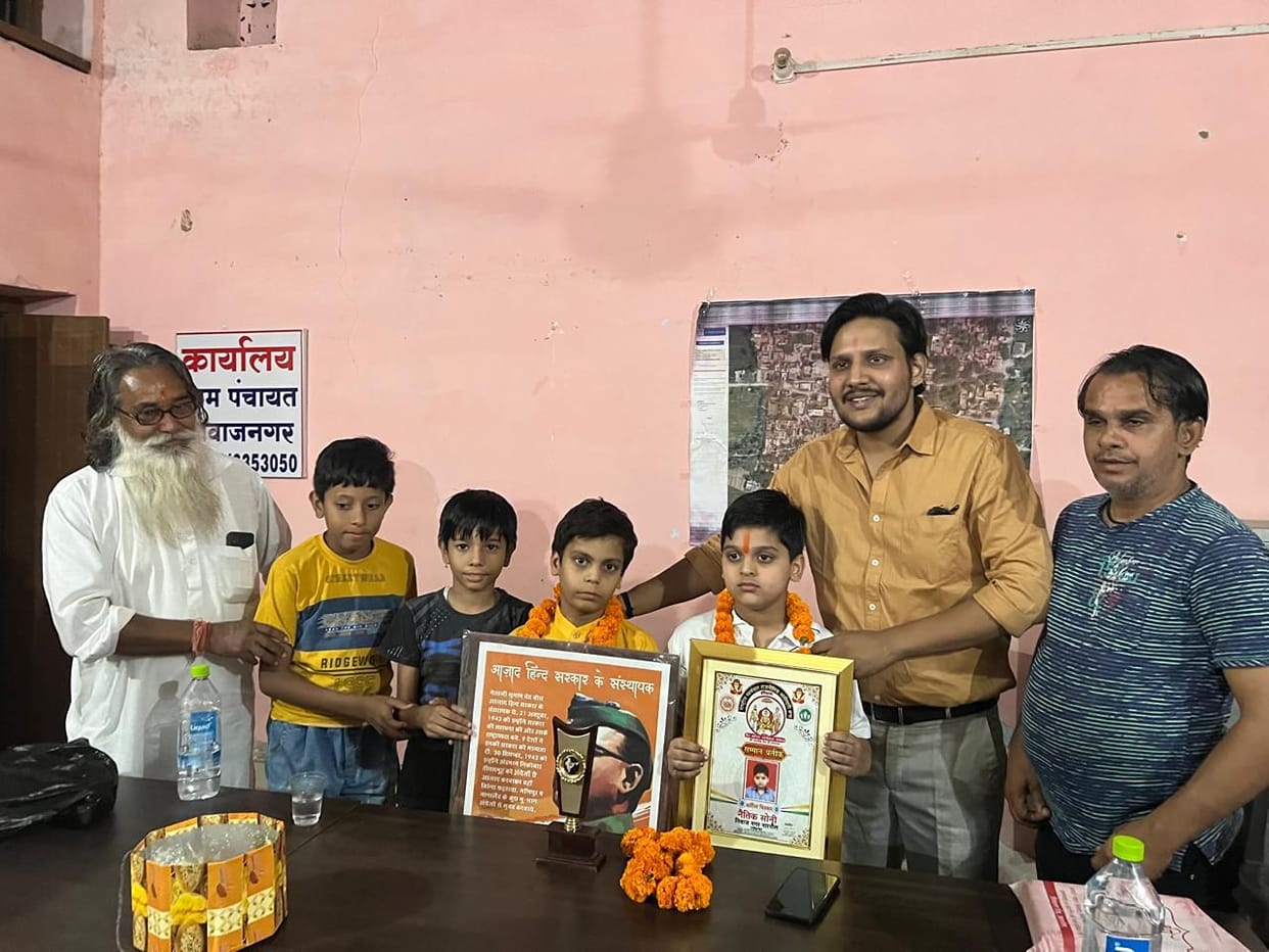 Actor Kunal Soni honored child actors Yash and Naitik
