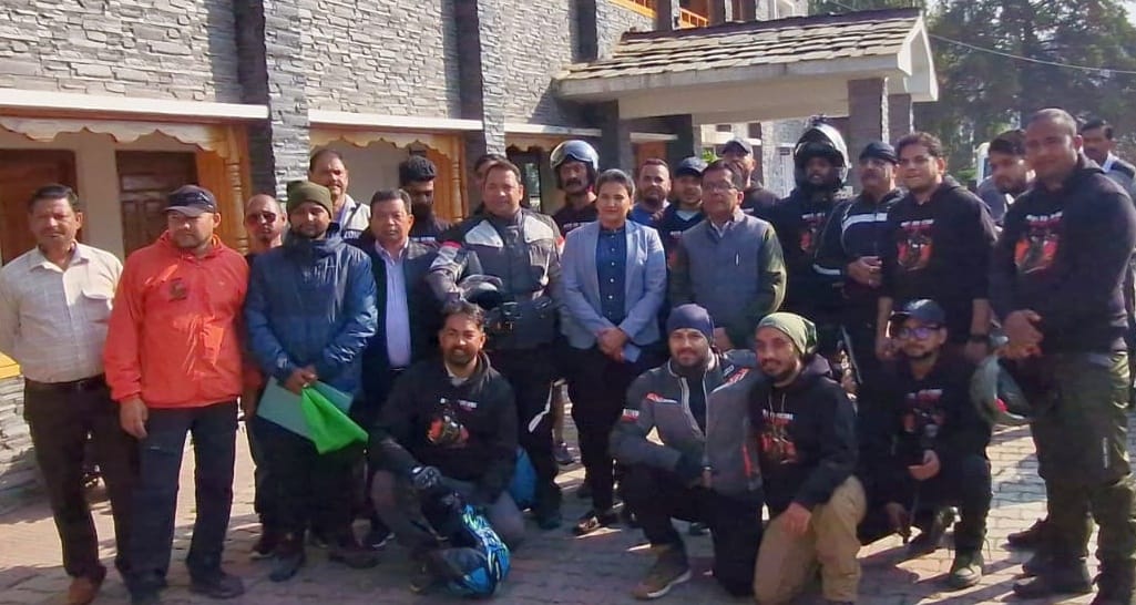 Bikers left for Darma Valley to boost adventure tourism