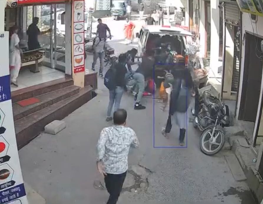 School van ran upside down at Ashari Gate, two children injured after falling