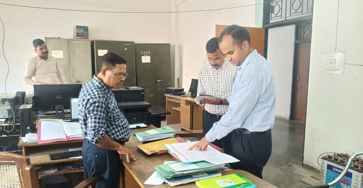 Many officers and employees were found missing from their offices in Vikas Bhavan