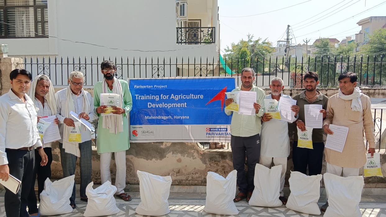 Mustard seeds distributed to 140 farmers