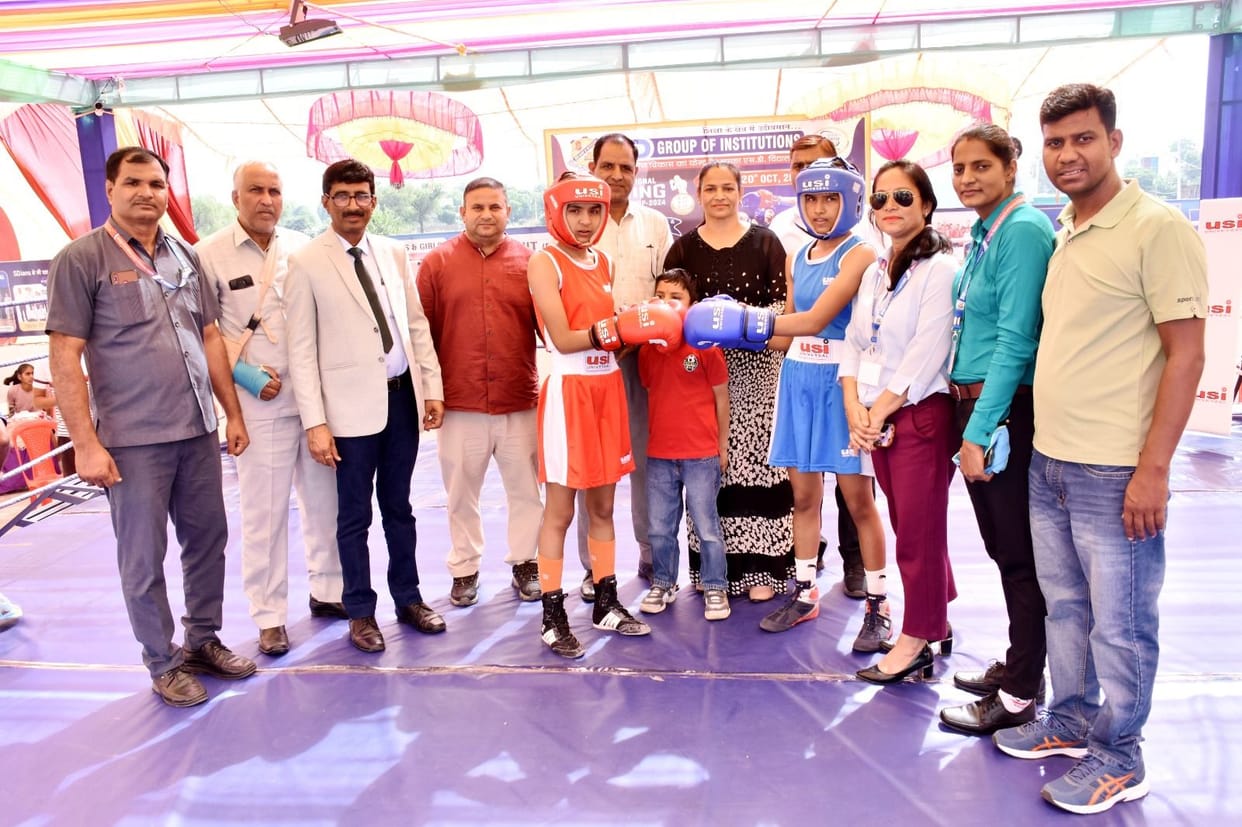 Sahil of North Zone-B won the match in 46 kg weight category of boxing.