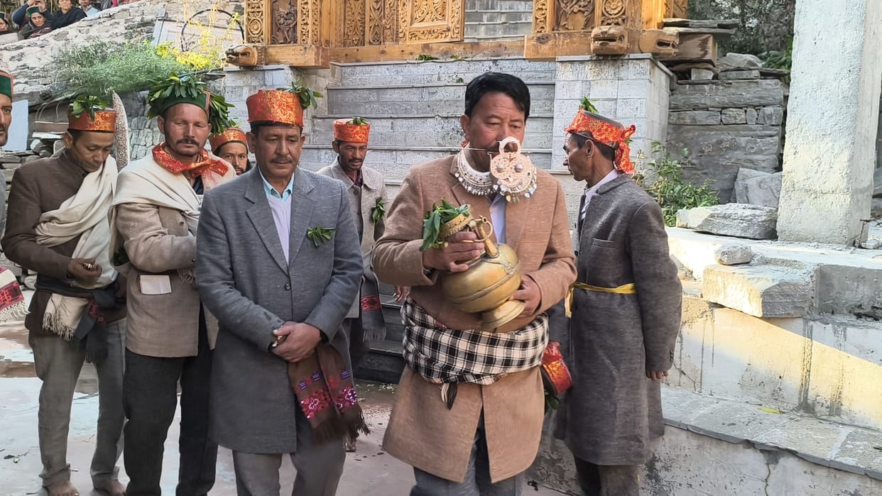 Fulyach fair, religious event in Roghi, Reckong Peo, Kinnaur