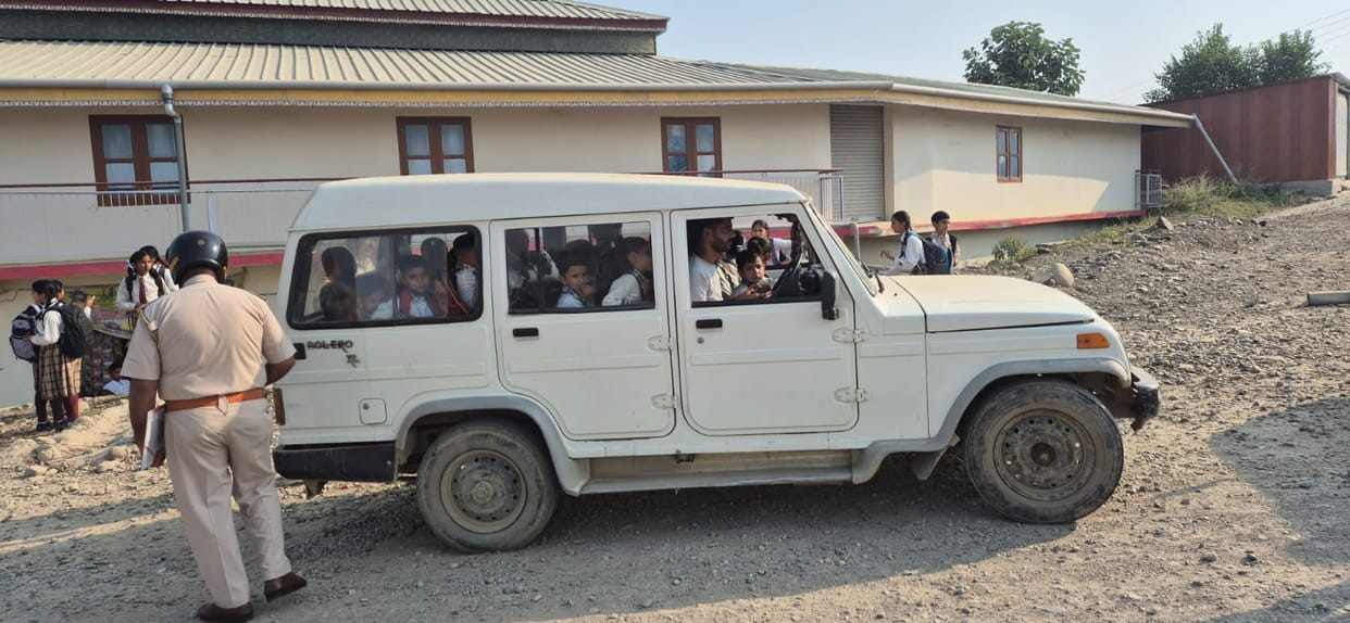 12 thousand challan issued for overloading school vehicle