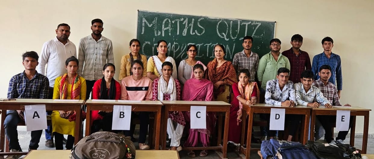 Mohit's team became the winner in the maths competition
