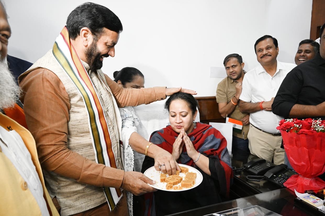 Cabinet Minister Aarti Singh Rao took charge