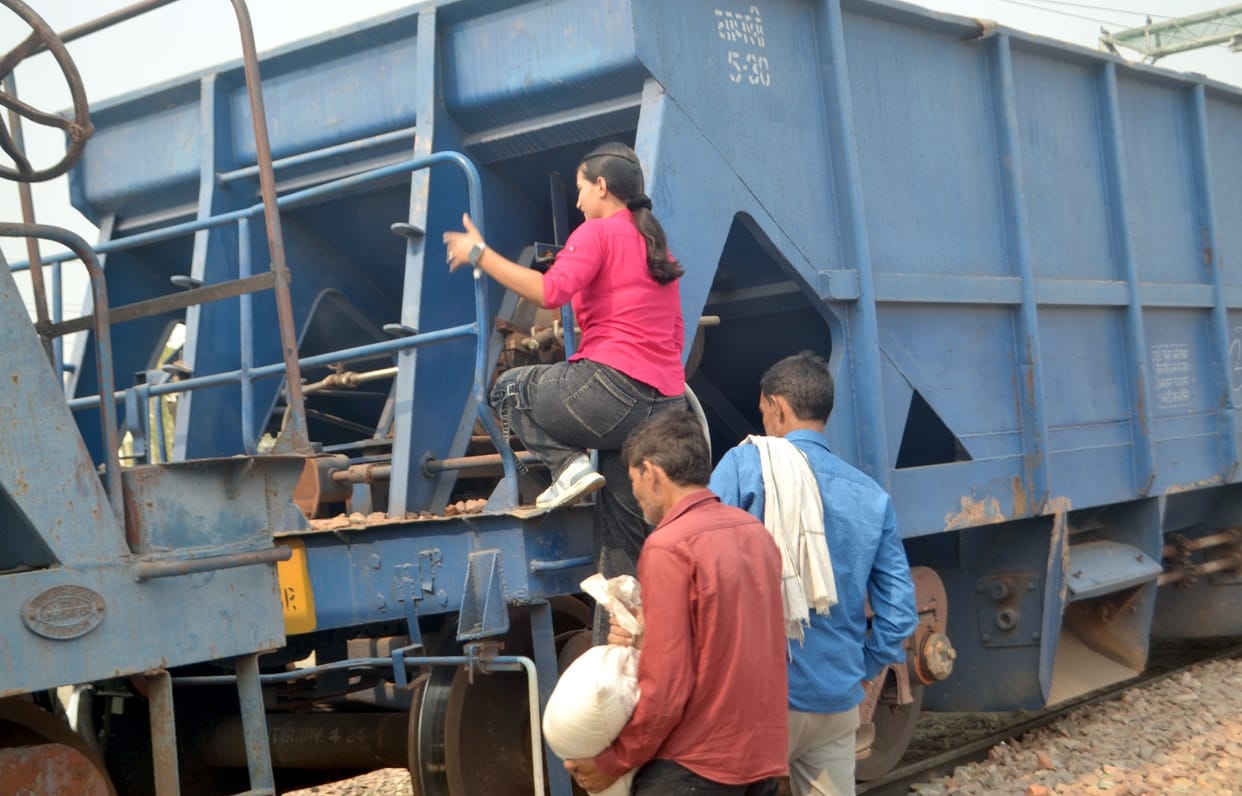 Train remained standing on the track due to repair work