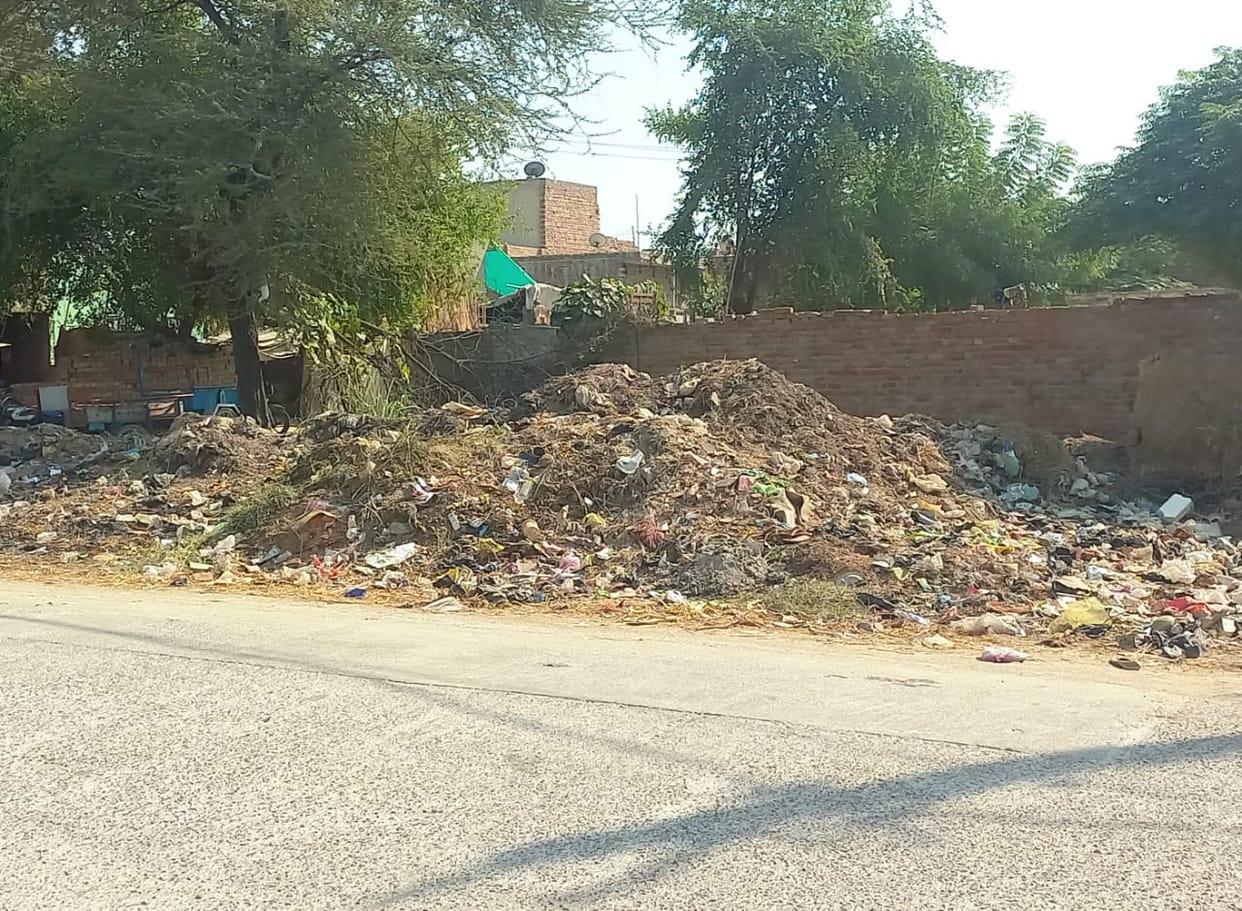 The team reprimanded the sarpanch and workers regarding cleanliness in Rodi.