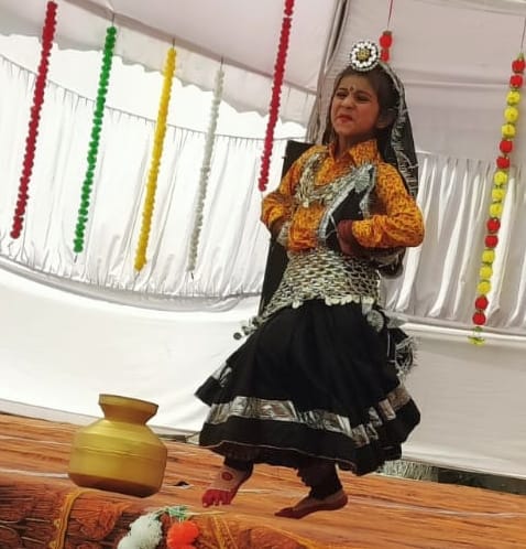 Surabhi Pratham of Christ Raja Convent School in solo dance