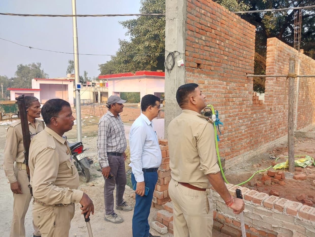 The construction of the meeting hall was stopped on the orders of the sub-district magistrate