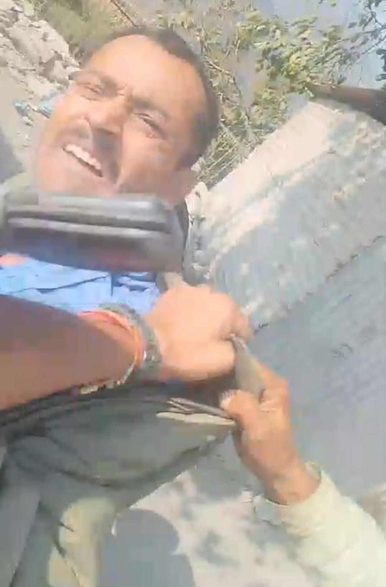 Forest guard going to investigate illegal felling beaten up, uniform torn