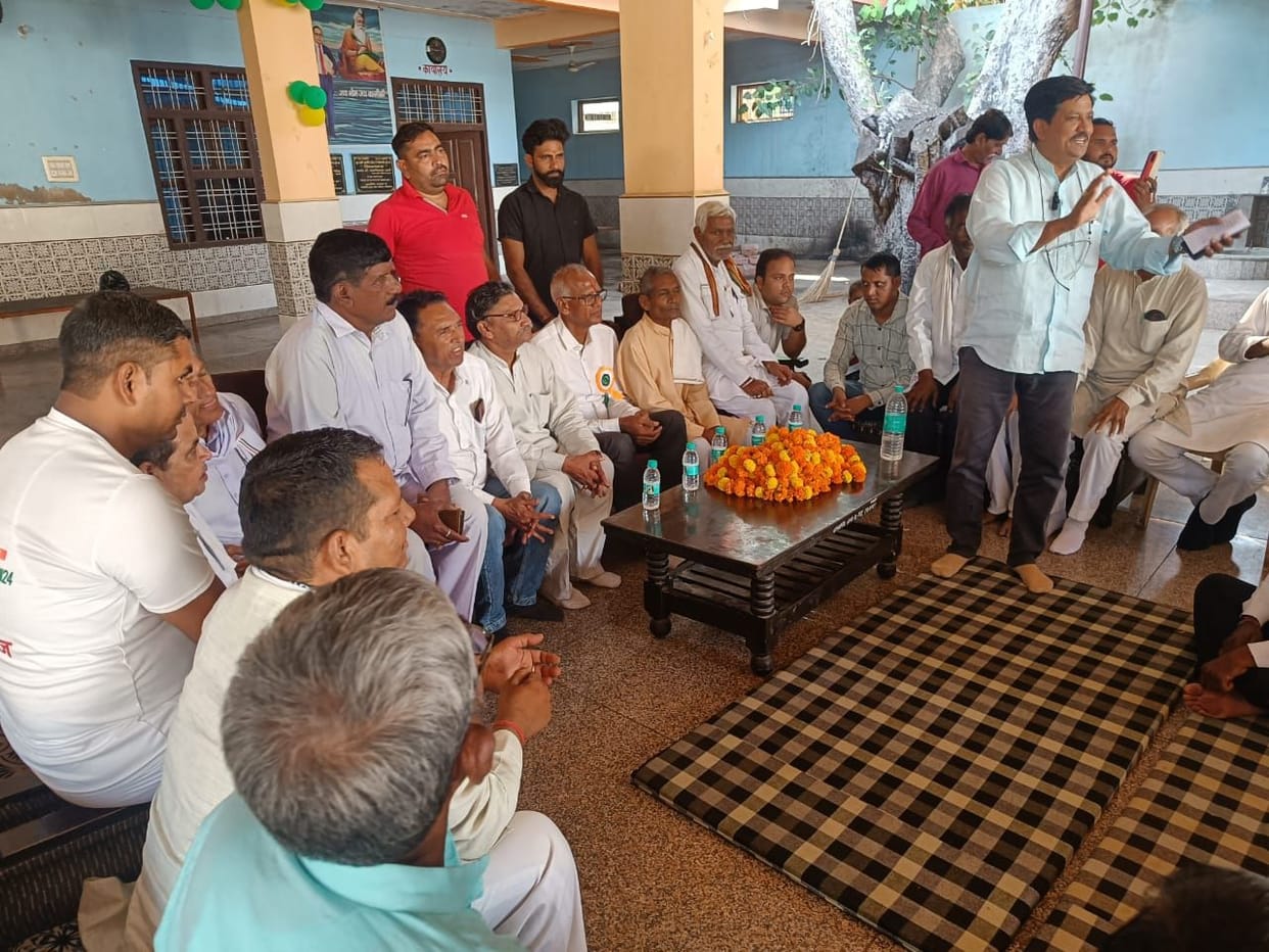 Welcome of MLA Kanwar Singh in Valmiki Mohalla Ashram