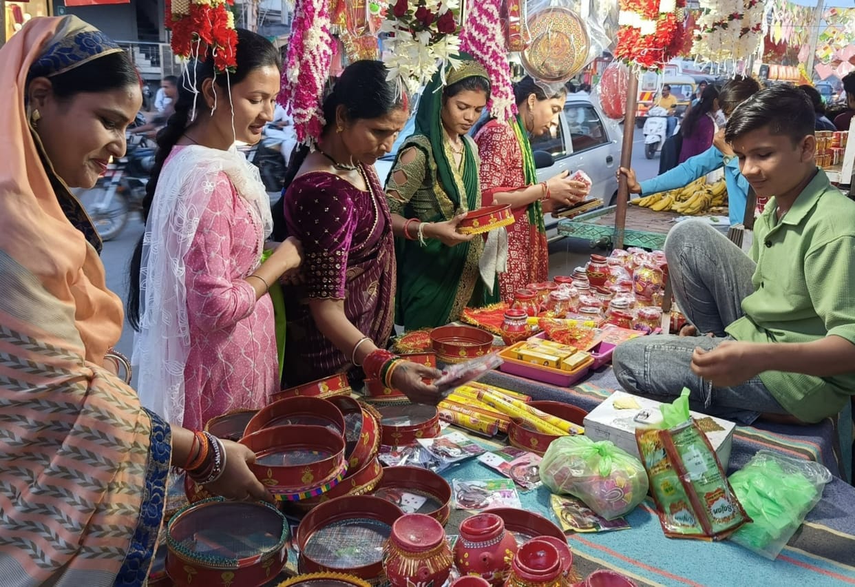 Markets were buzzing, women did a lot of shopping