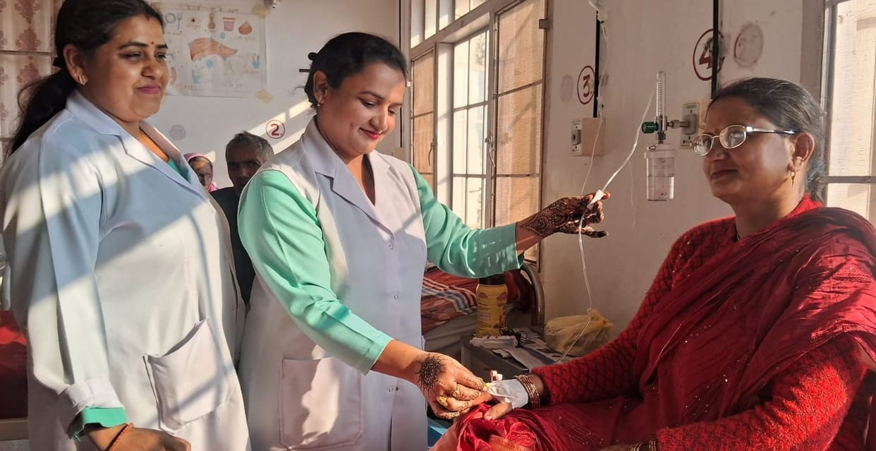 Nurses performed their duty by remaining waterless