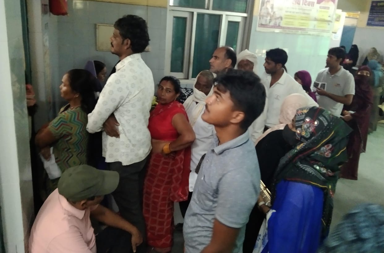 There was a crowd of viral fever and allergy patients in OPD