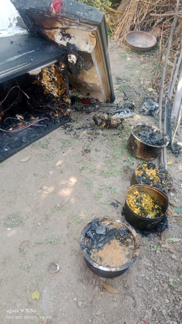 Sparking in electrical wire, freezer and other appliances burnt